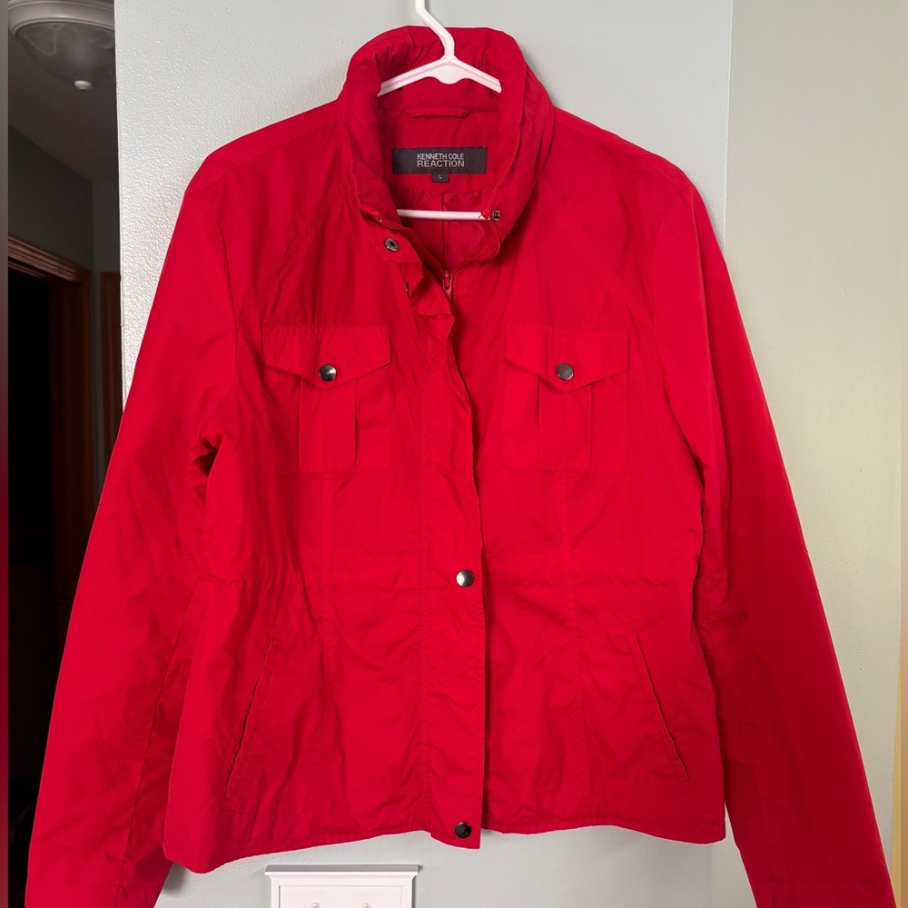 Kenneth Cole Reaction Red Utility Jacket